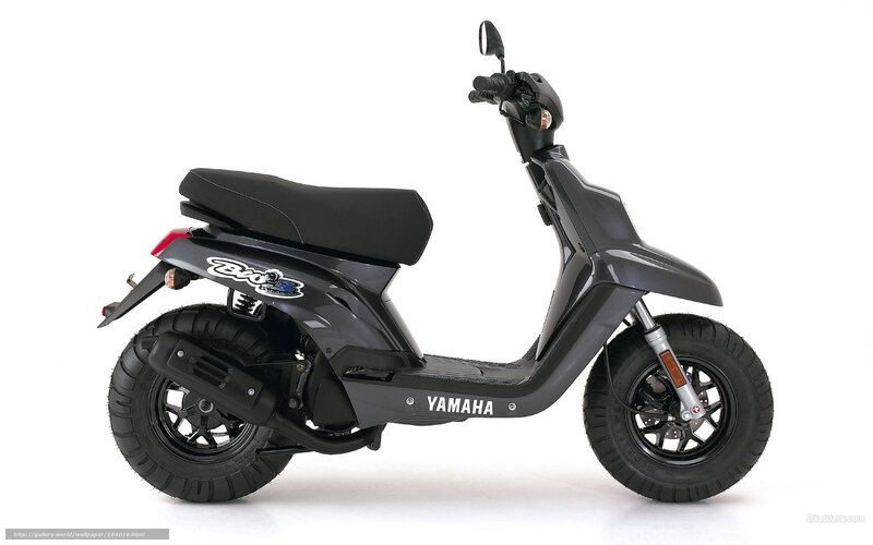 Black Yamaha scooter