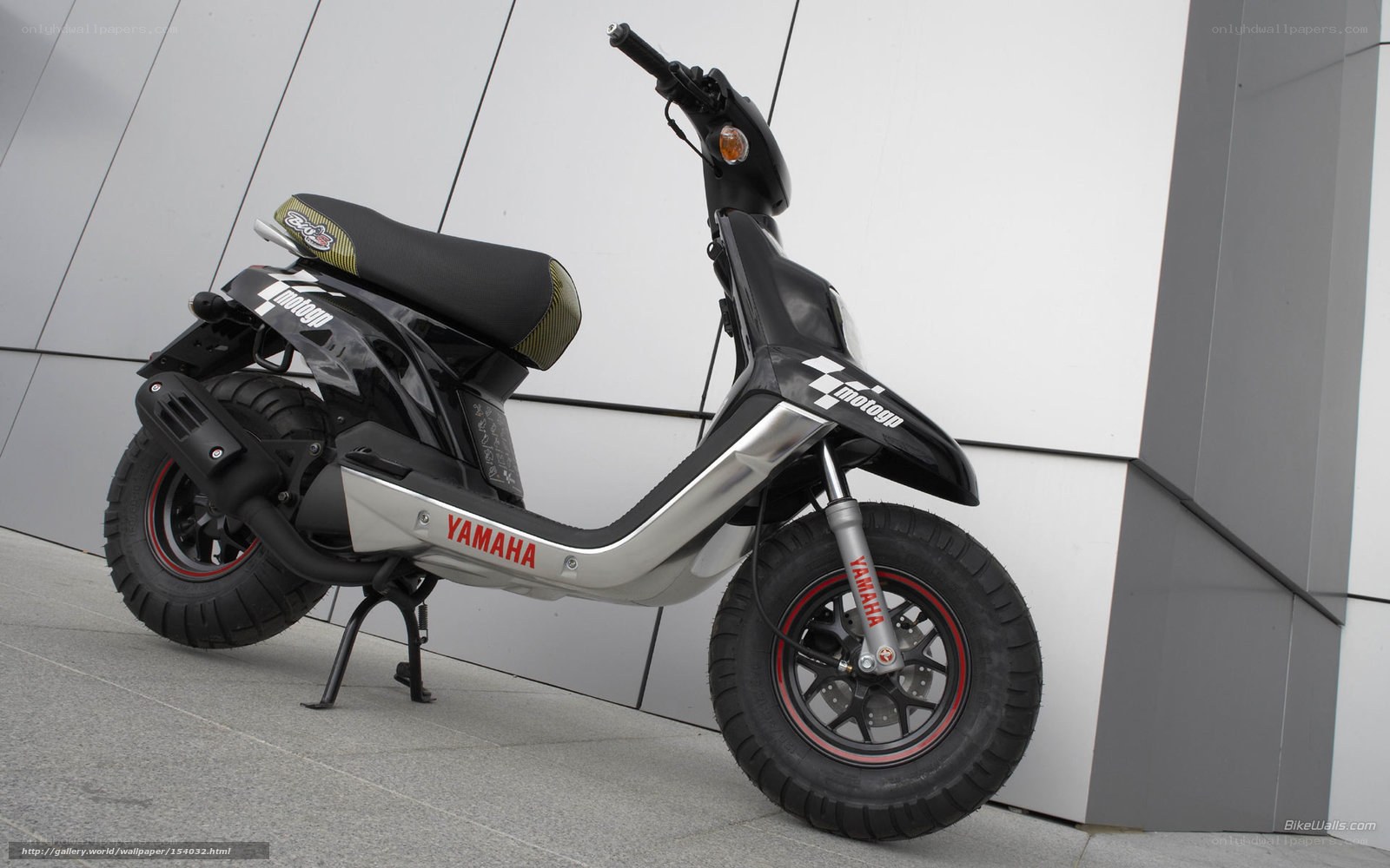 Black Yamaha scooter