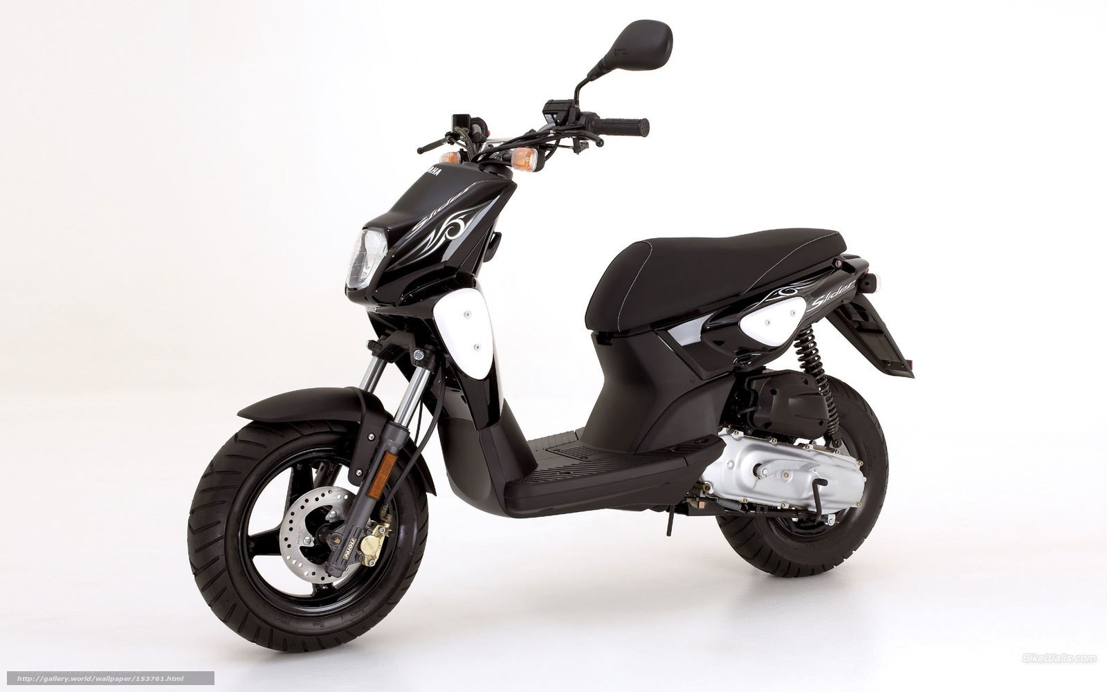 Black Yamaha scooter