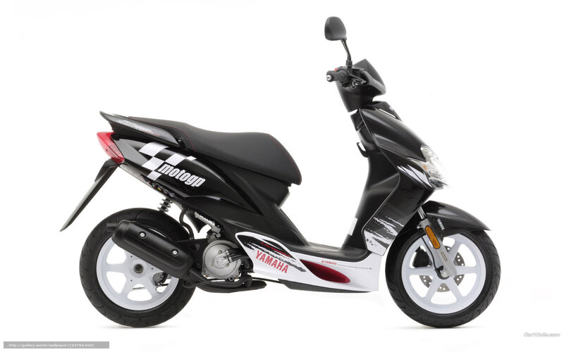 Black Yamaha scooter