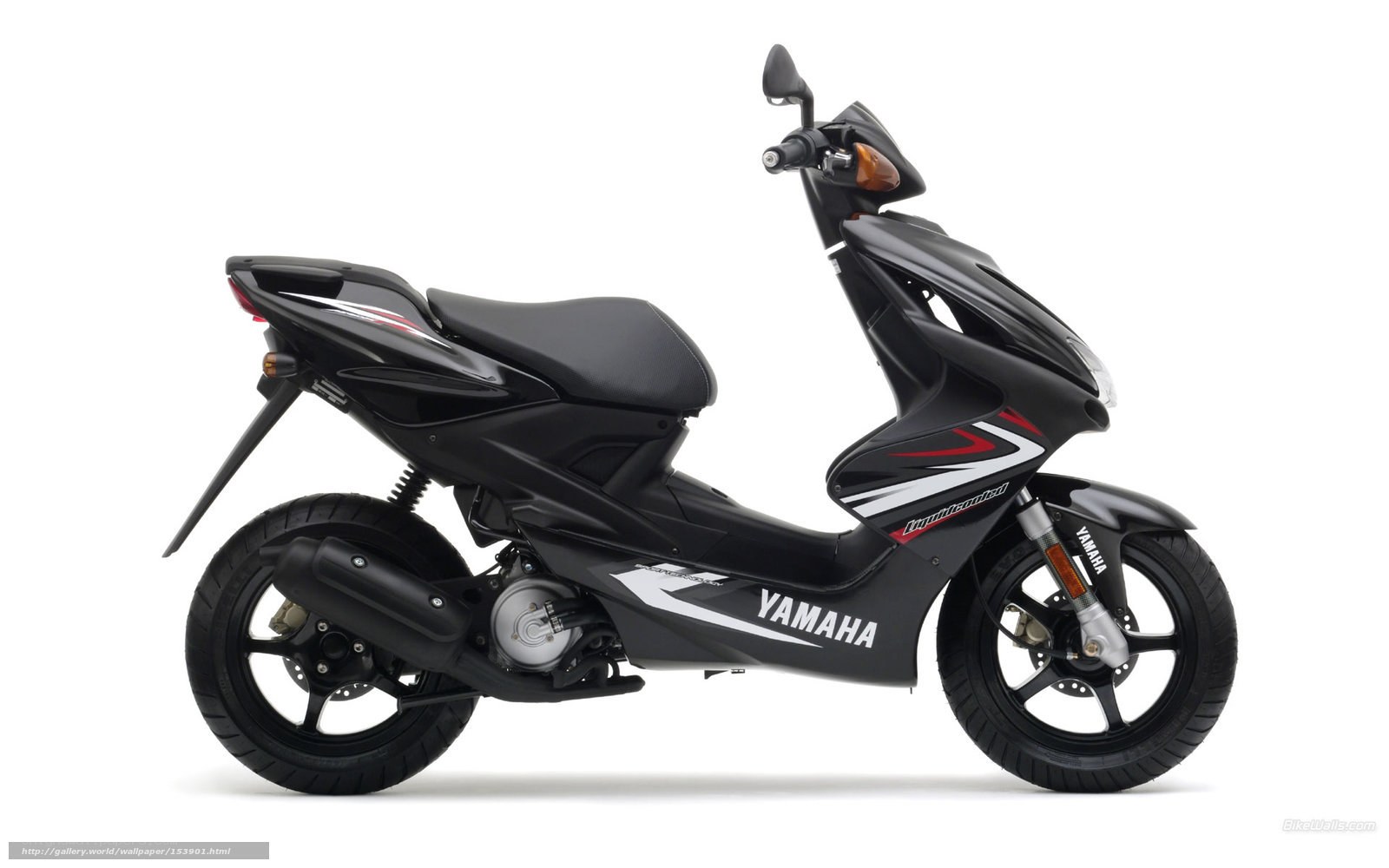 Black Yamaha scooter