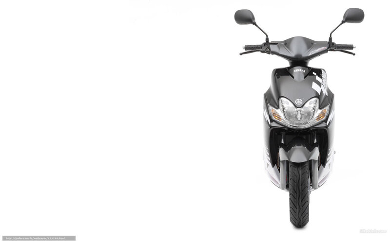 Black Yamaha Scooter — Neutral, Photograph, Handlebars, Headlight