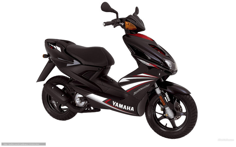 Black Yamaha Scooter — Neutral, Photograph, Seat, Handlebars, Headlight