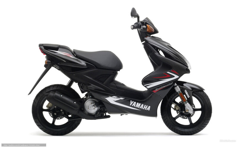 Black Yamaha Scooter — Neutral, Photograph, Seat