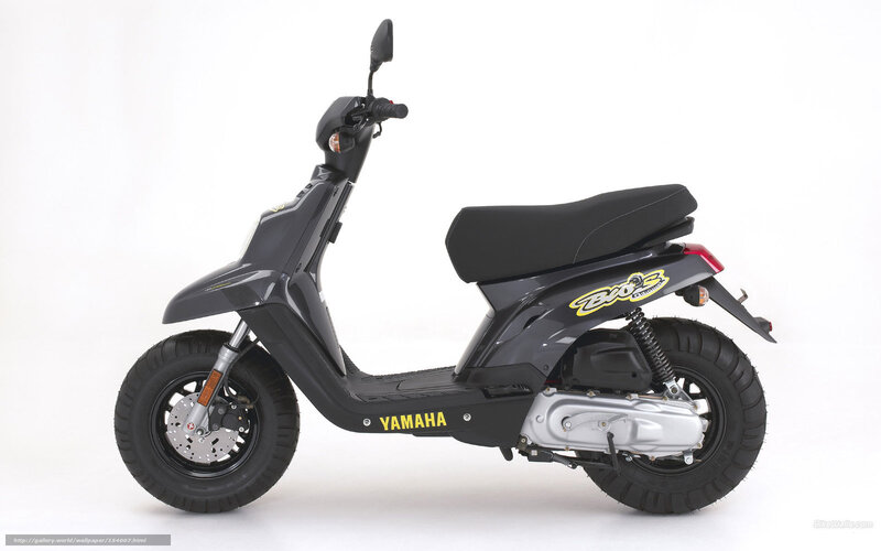 Black Yamaha Scooter — Neutral, Photograph, Seat, Wheel, Engine