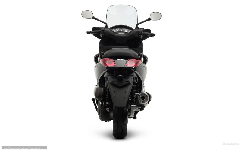 Black Yamaha Scooter — Neutral, Photograph