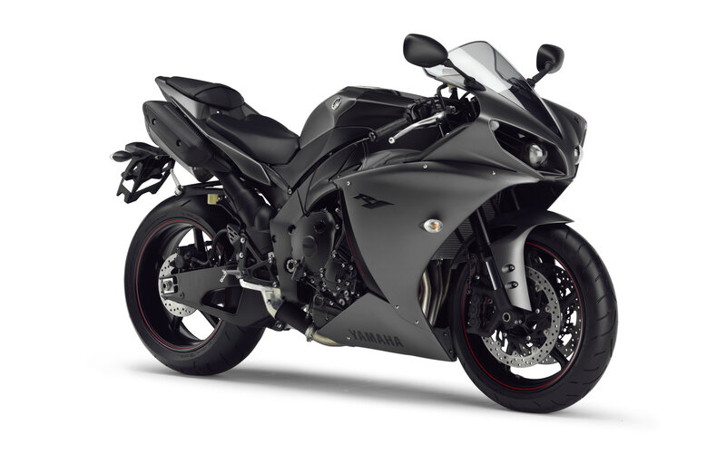 black yamaha sport motorcycle