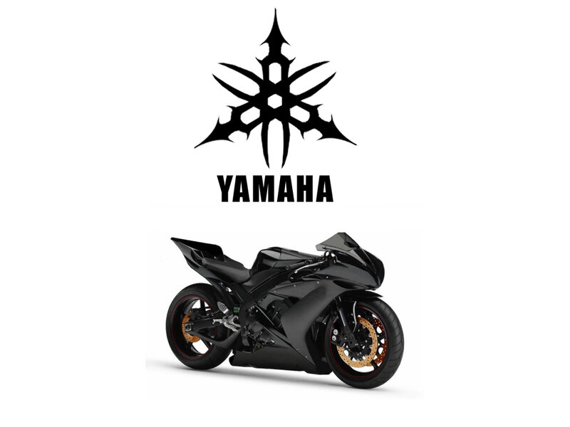 Black Yamaha sport motorcycle