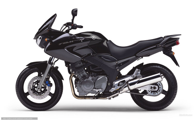 black yamaha tdm 900 motorcycle