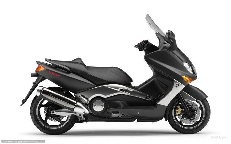 Black Yamaha TMAX scooter