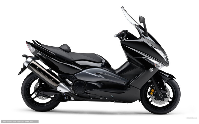 Black Yamaha TMAX scooter