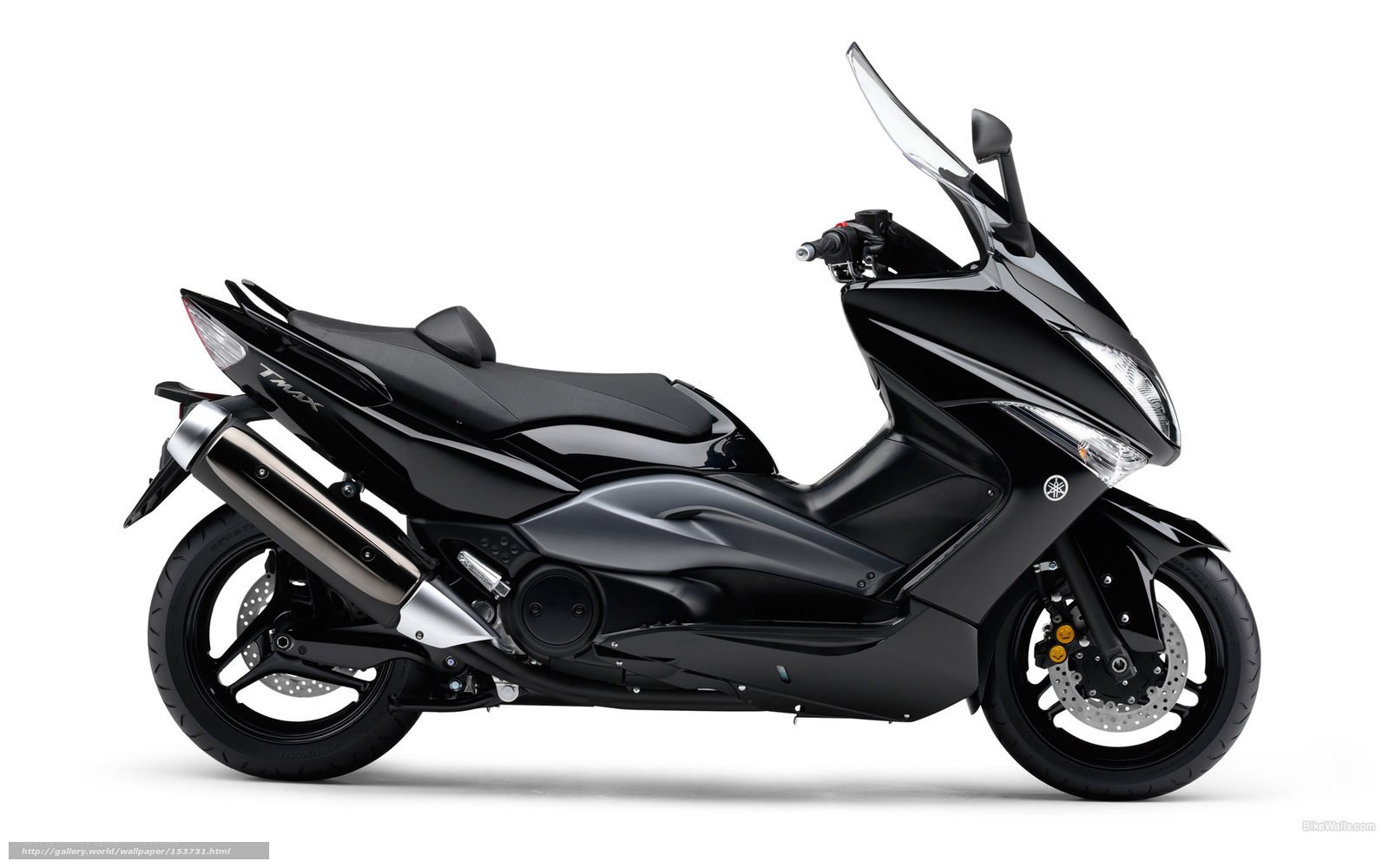Black Yamaha TMAX scooter