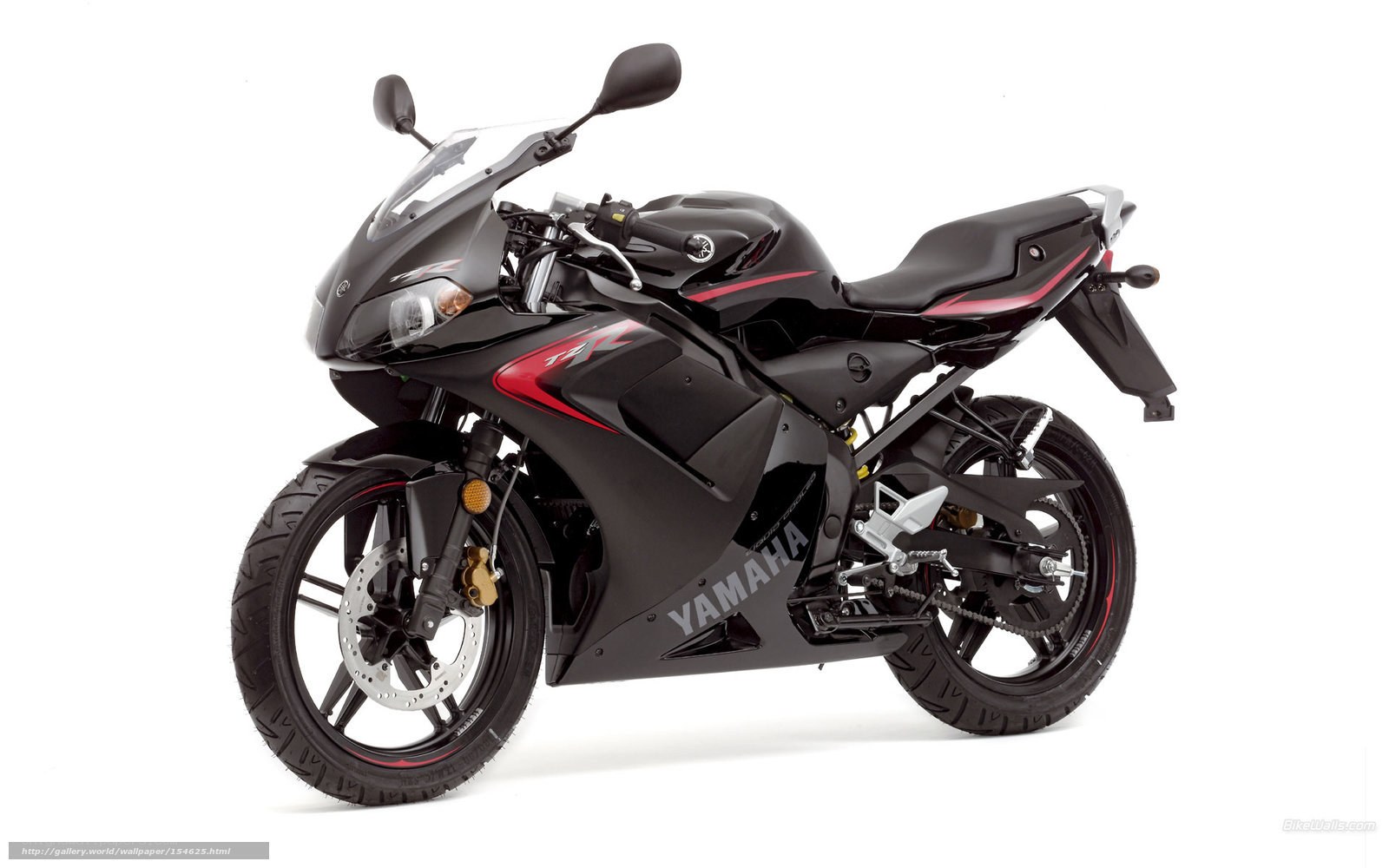Black Yamaha TZR motorcycle