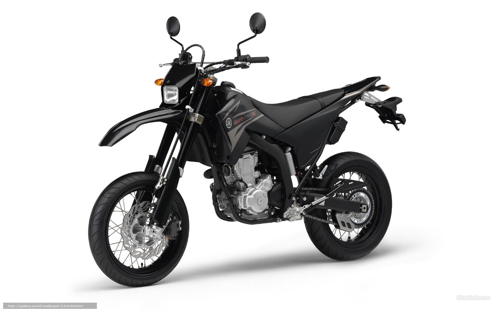 black yamaha wr250x motorcycle