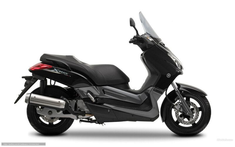 Black Yamaha X-Max scooter