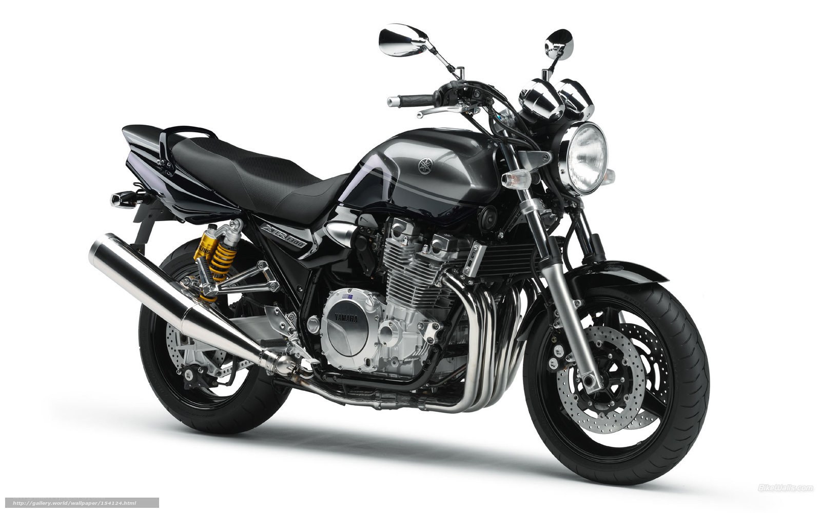Black Yamaha XJ6 motorcycle