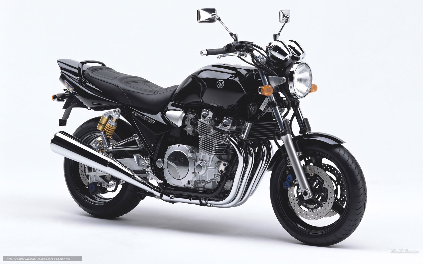 Black Yamaha XJ600 motorcycle