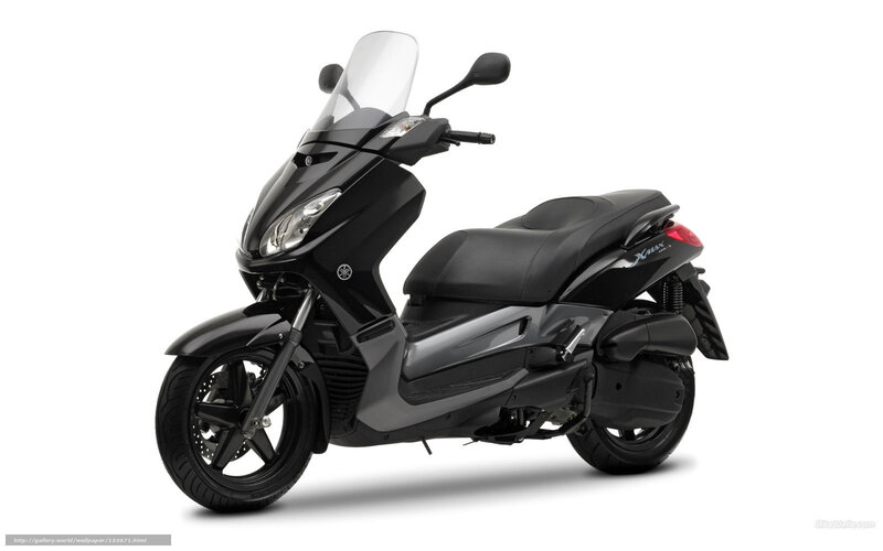 Black Yamaha Xmax scooter