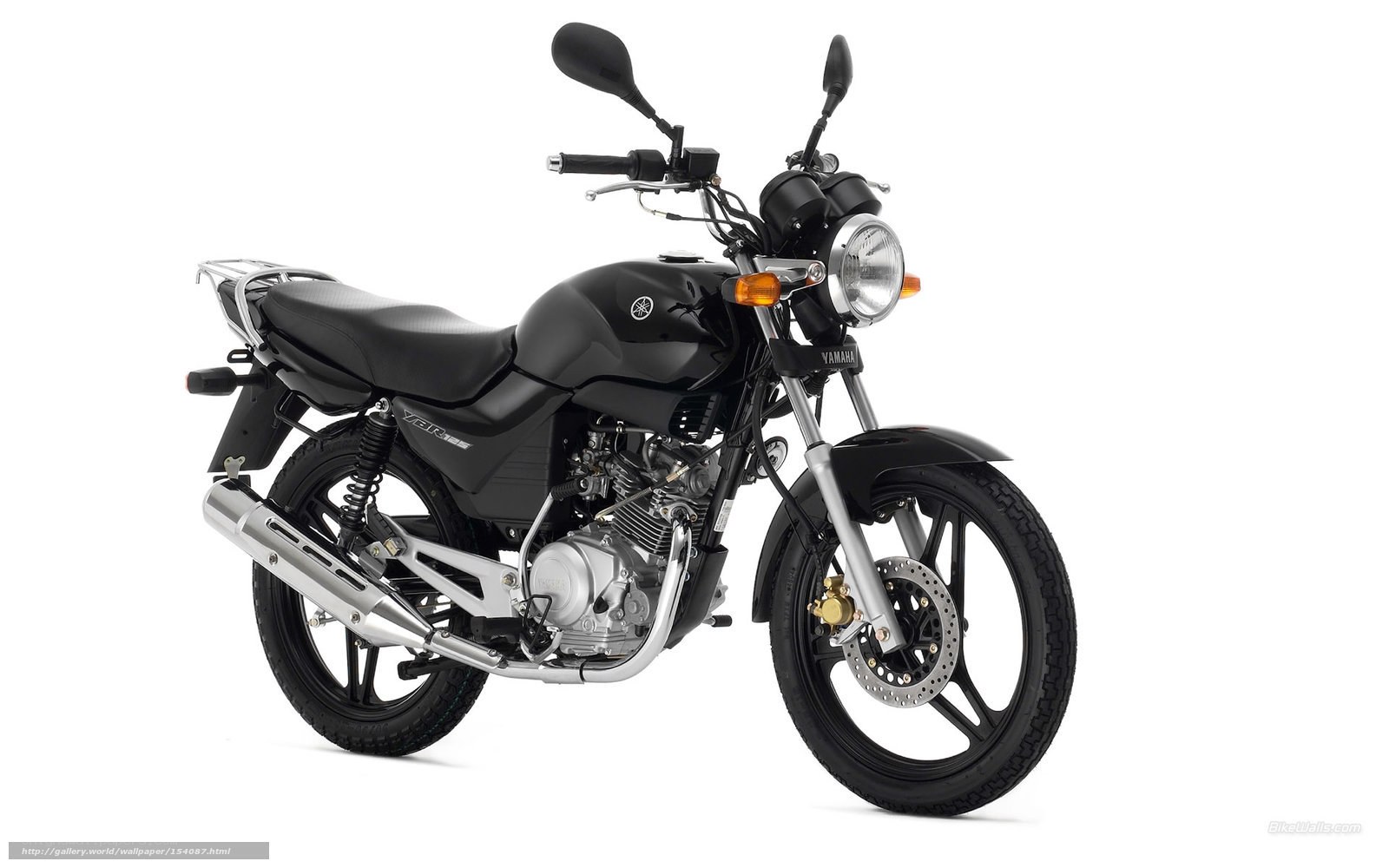 Black Yamaha YBR 125 motorcycle