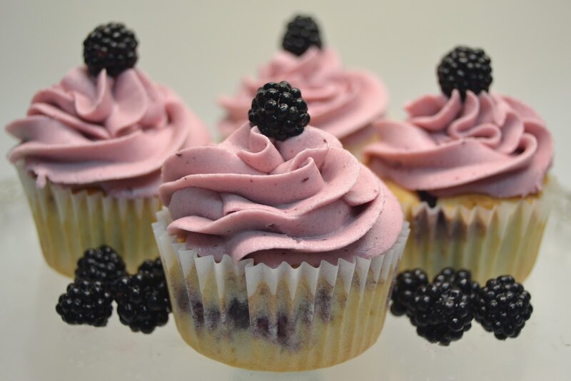 Blackberry Cupcakes — Pink