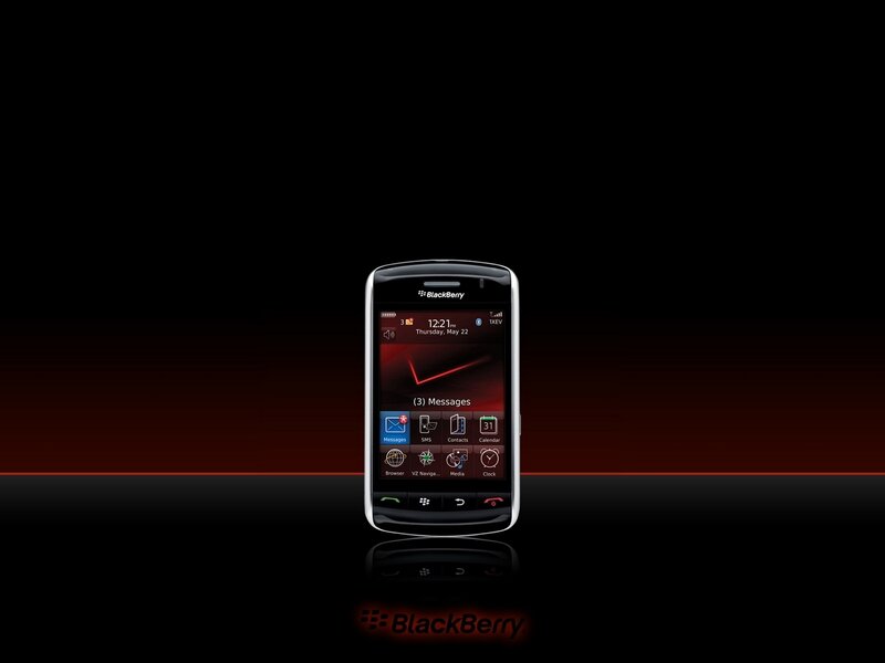 BlackBerry smartphone on dark background