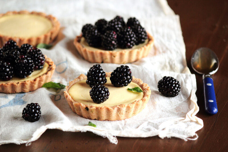 Blackberry Tarts on Cloth
