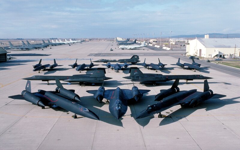 Blackbird Aircraft on Tarmac — Gray