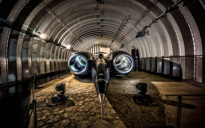 Blackbird Jet in Tunnel