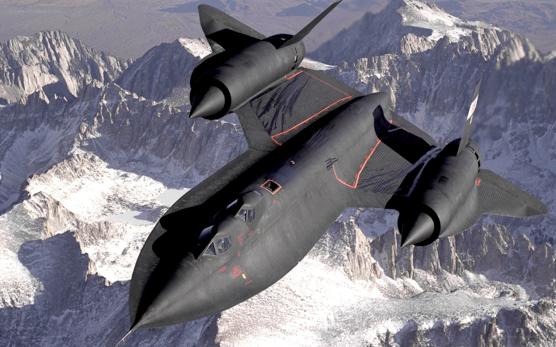 Blackbird spy plane in flight