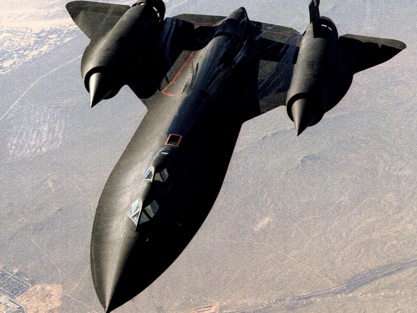 Blackbird spy plane in flight