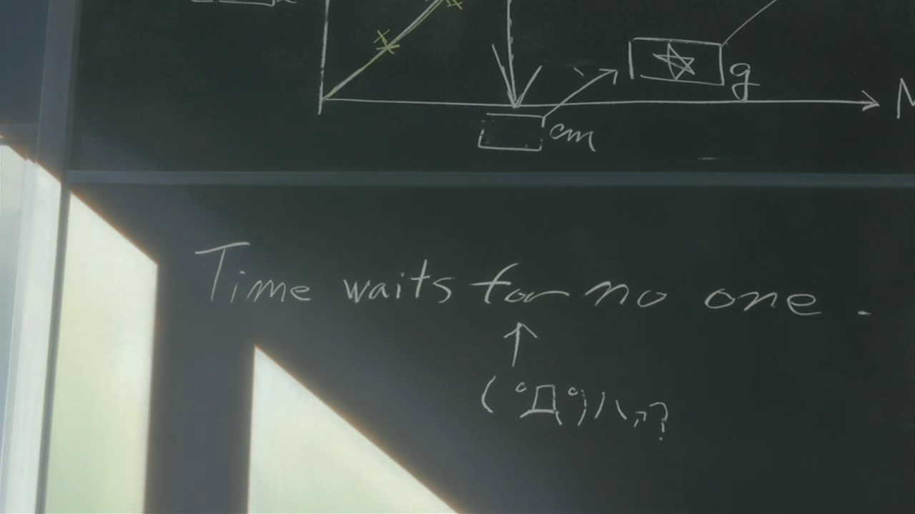 blackboard with writing