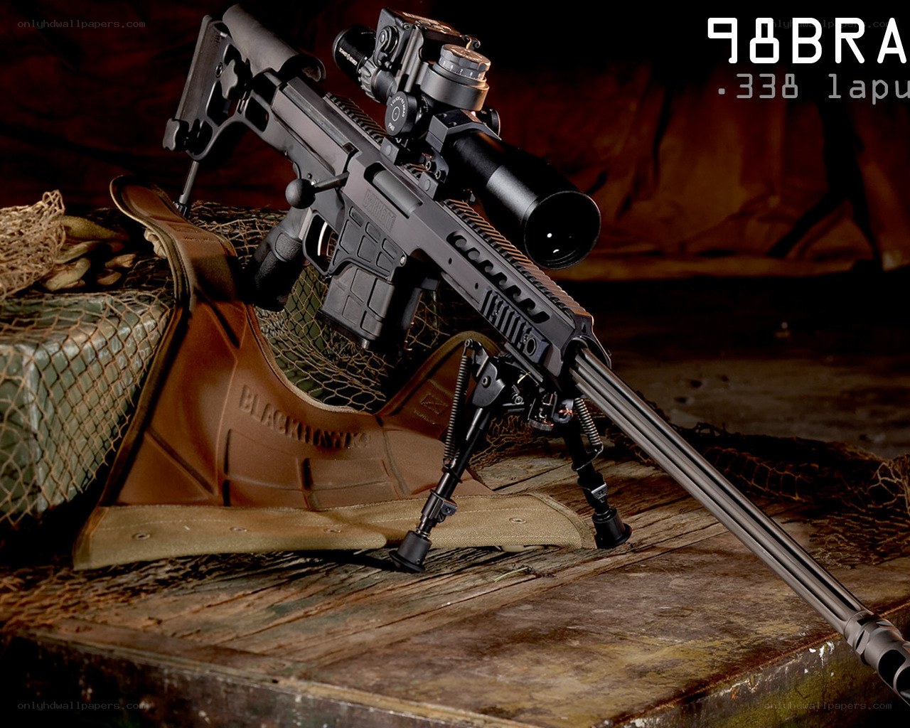 BlackHawk rifle on display