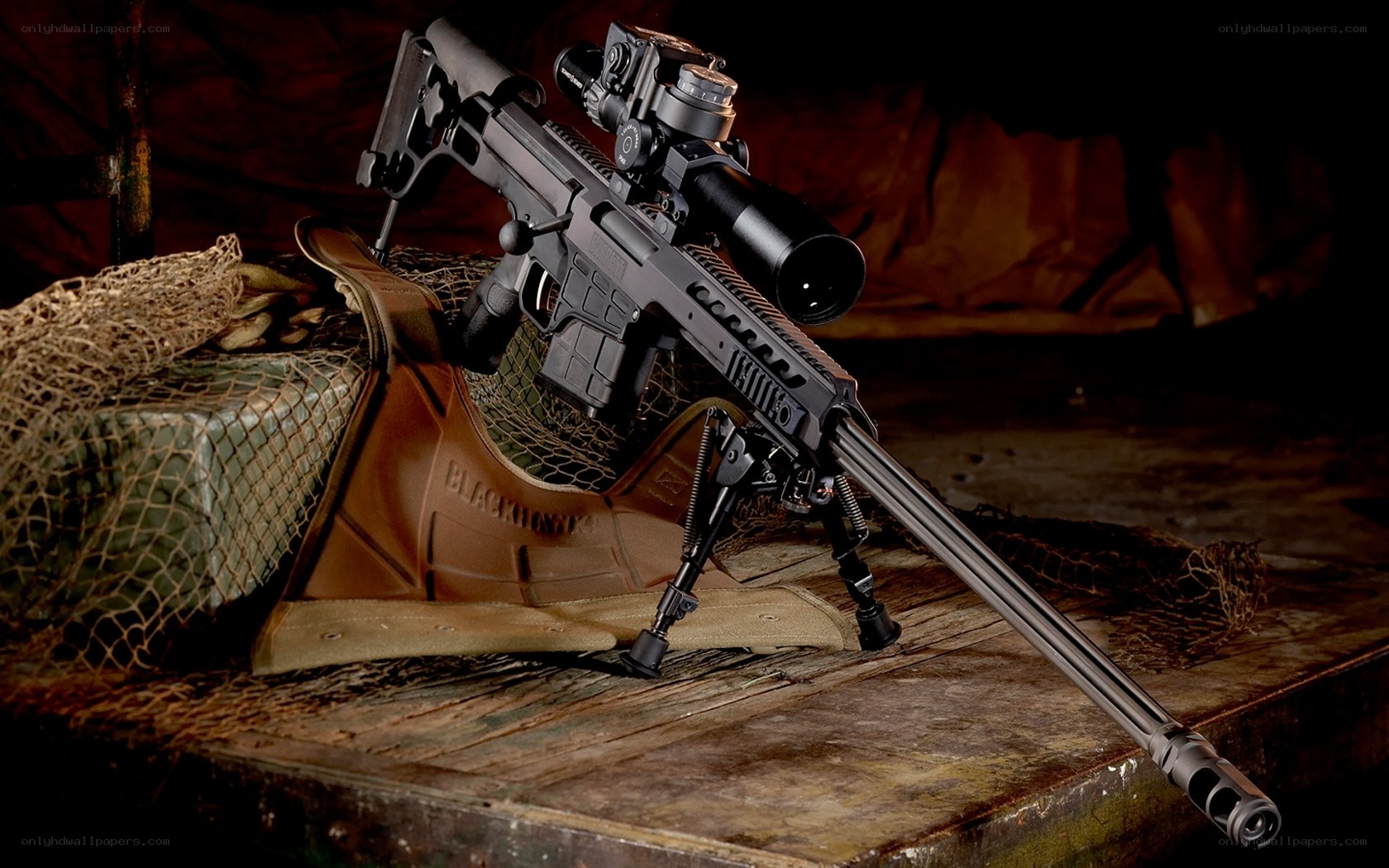 BlackHawk rifle with scope