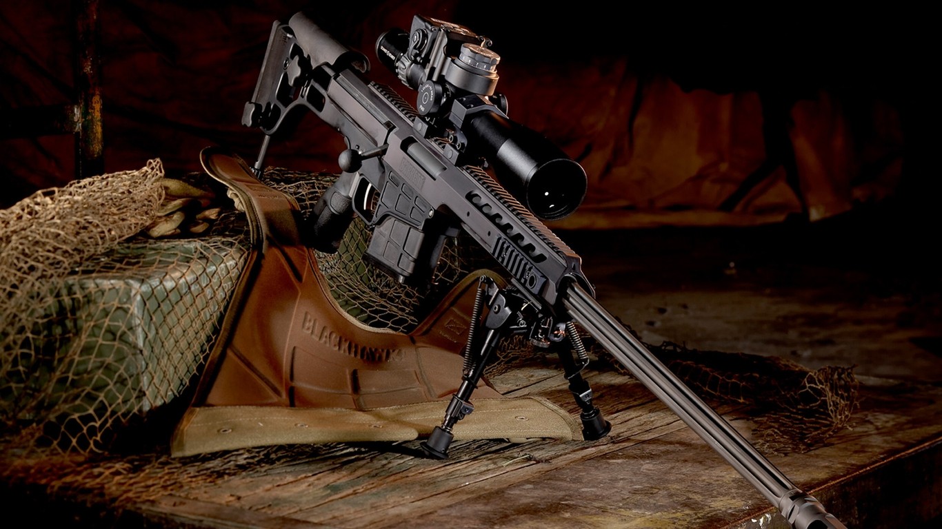 BlackHawk rifle with scope