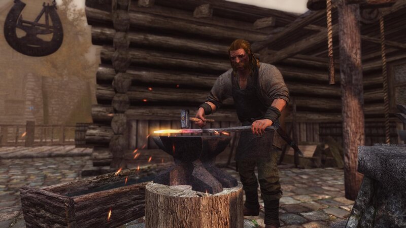 Blacksmith Forging Metal — Brown