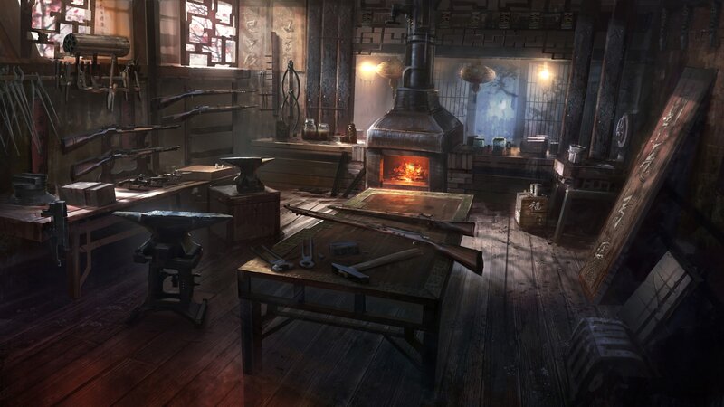 Blacksmith Workshop — Brown, Dramatic