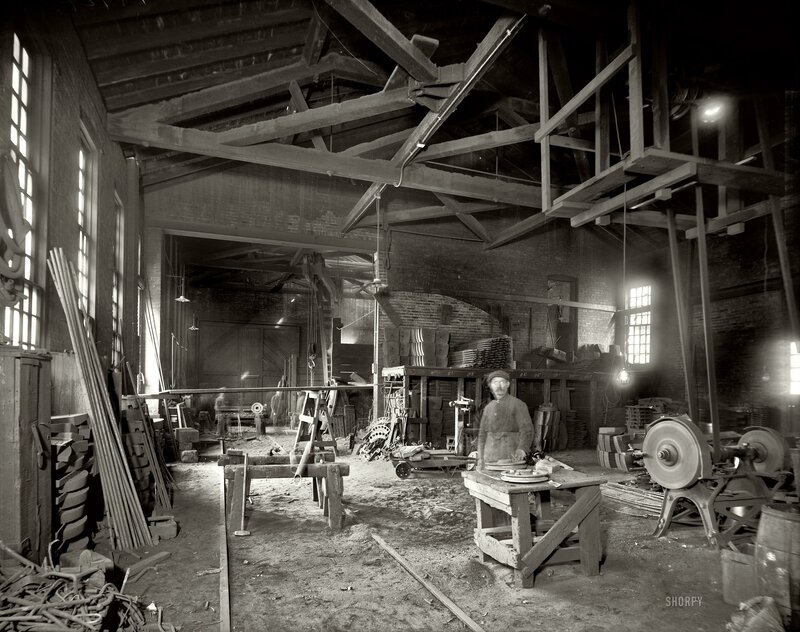 Blacksmith workshop interior