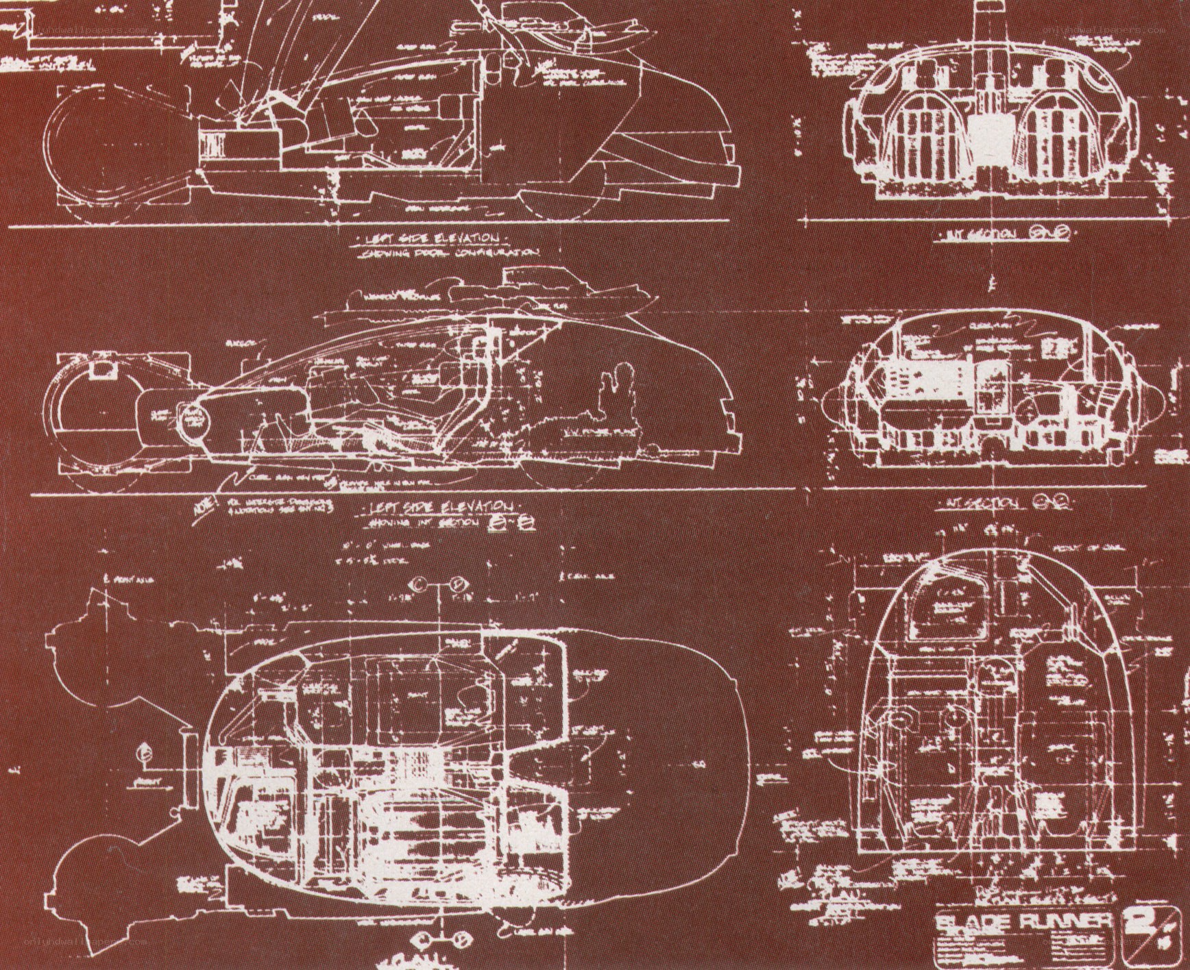 Blade Runner vehicle blueprints
