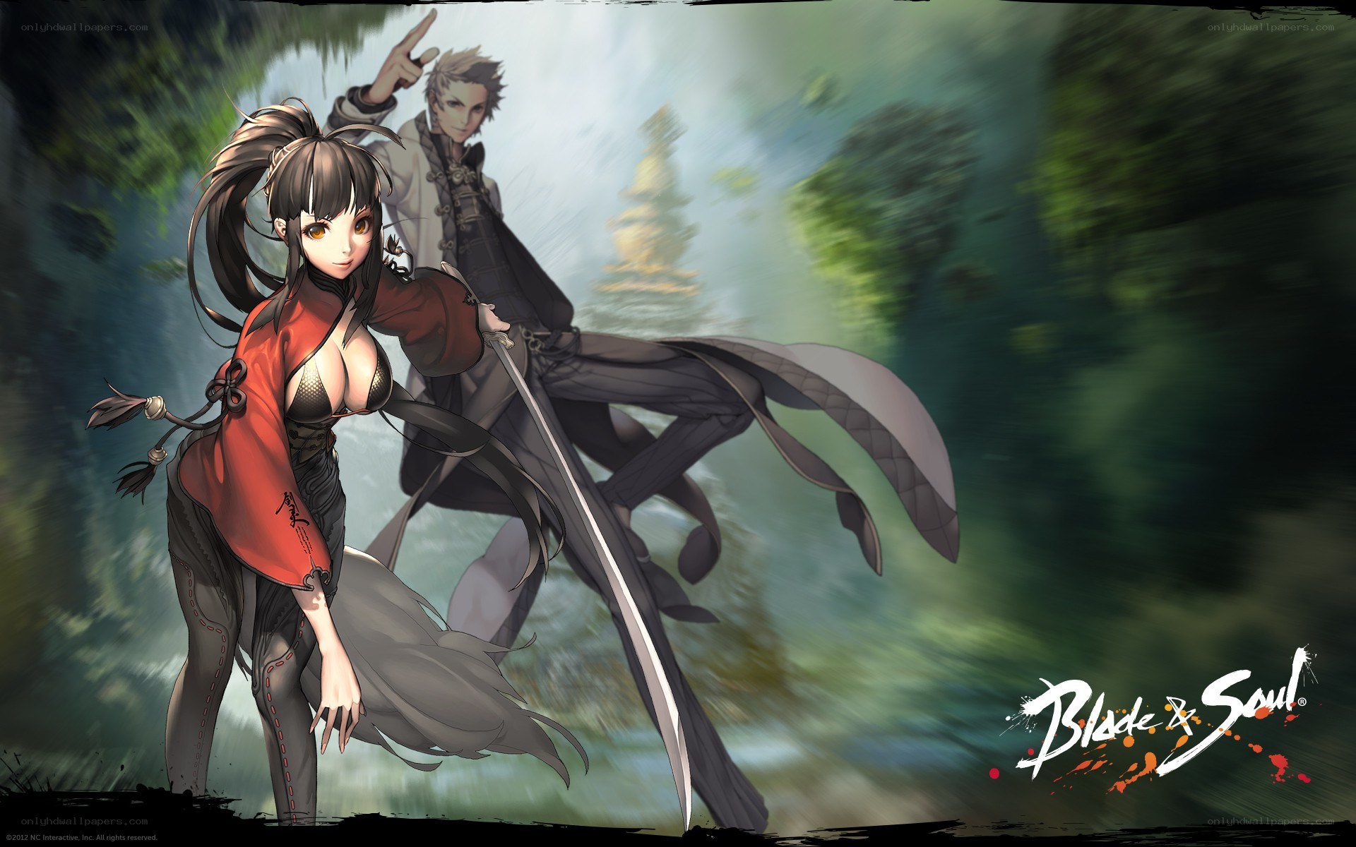 Blade & Soul characters in forest