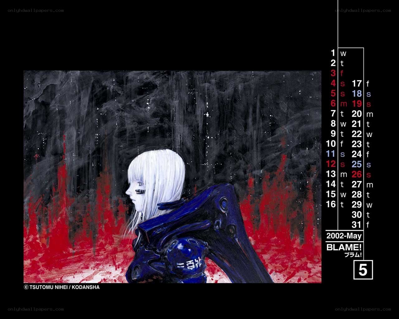 Blame! character calendar art