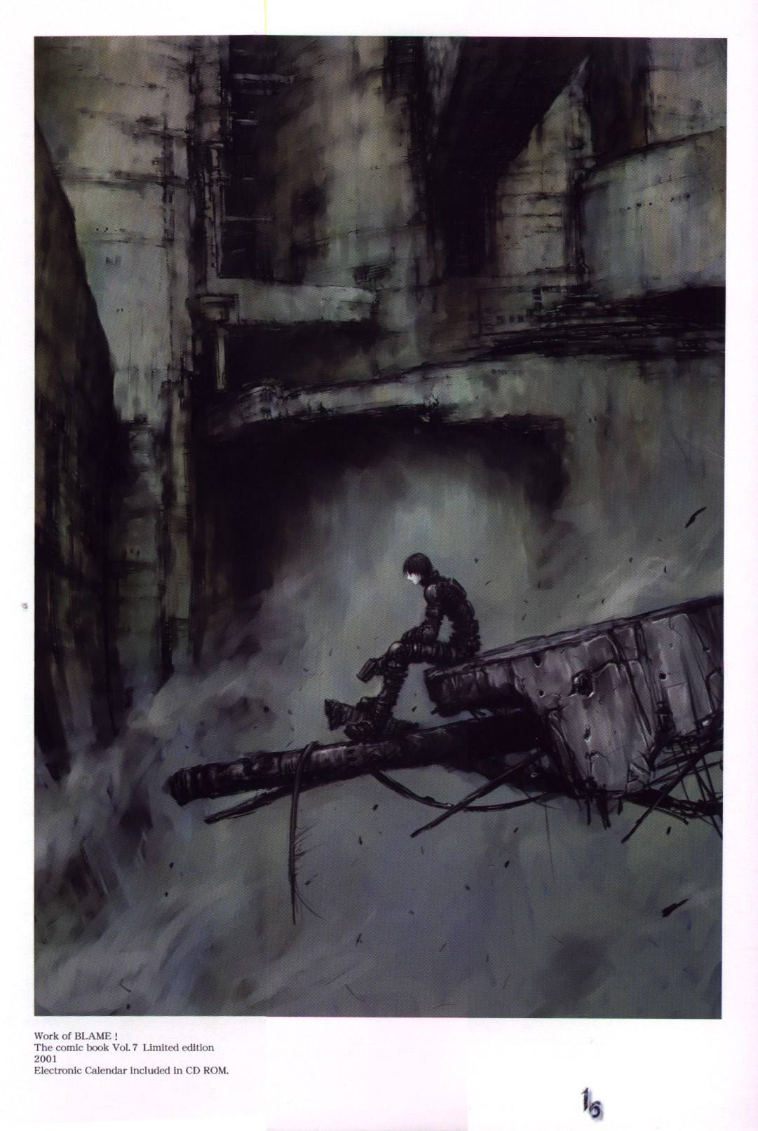Blame! character in ruins