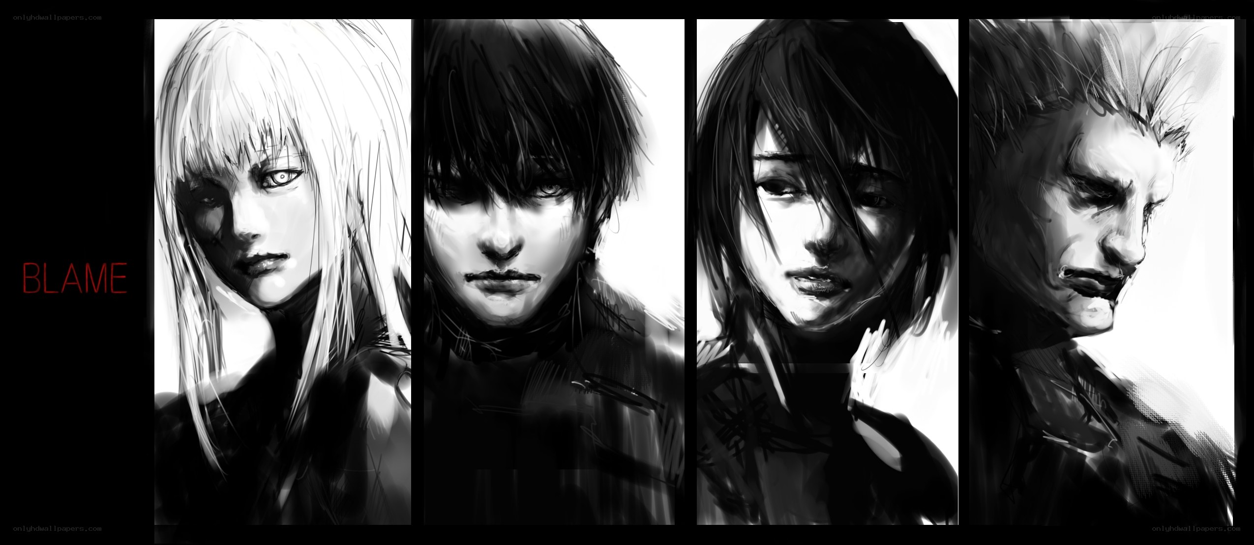 Blame character portraits