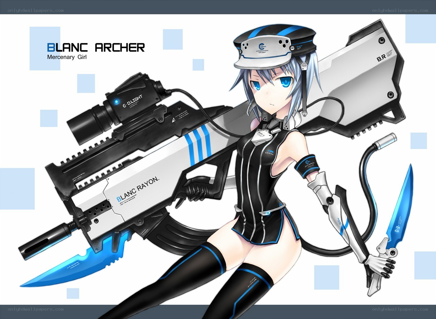 Blanc Archer mercenary girl