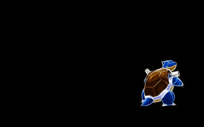 Blastoise Character — Black, Dramatic
