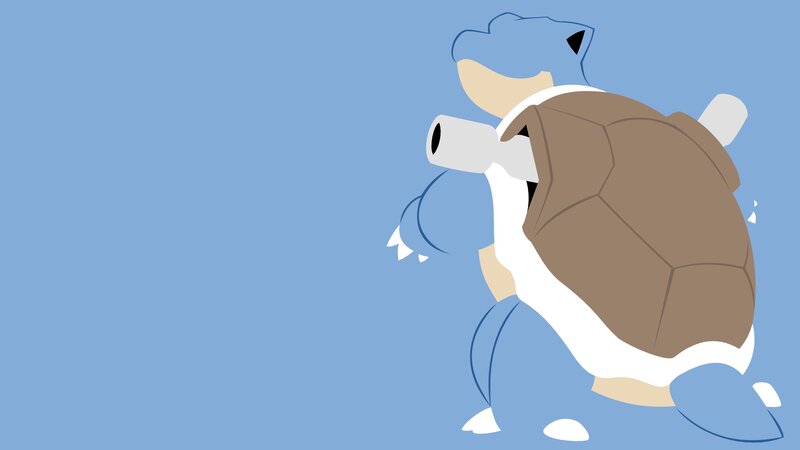 Blastoise Character — Blue, Calm
