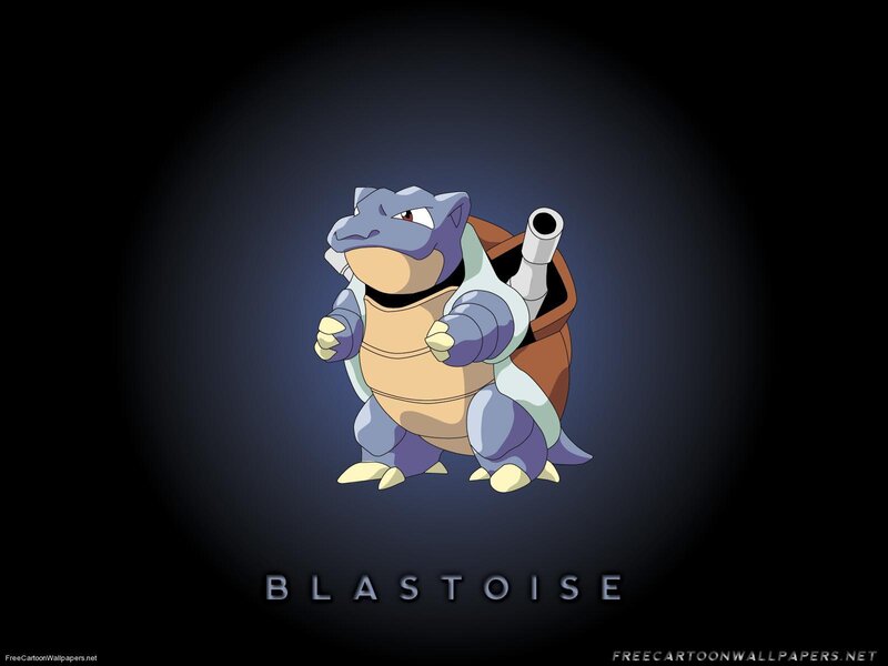 Blastoise Character — Blue, Dramatic