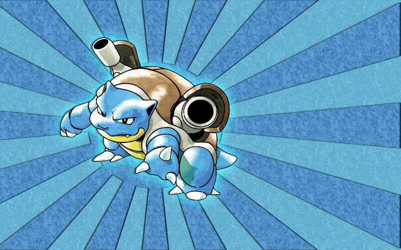 Blastoise Character — Blue, Dynamic