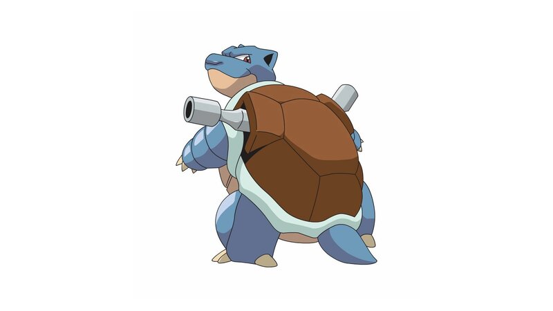 Blastoise Character — Blue