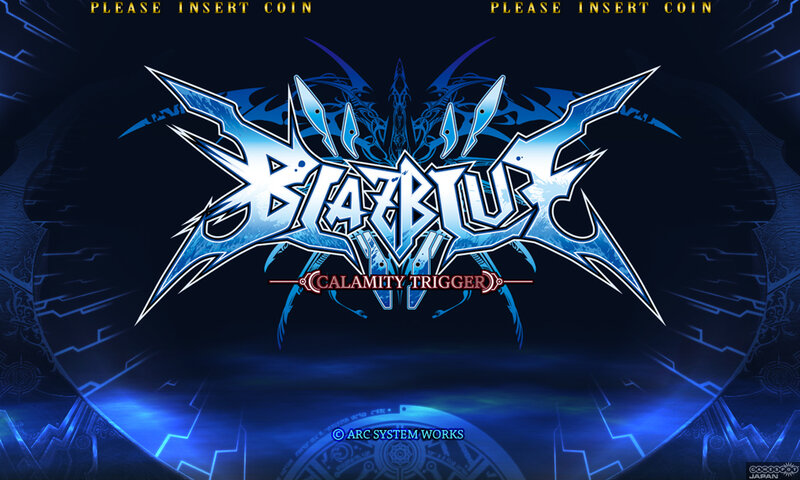 BlazBlue Calamity Trigger title screen