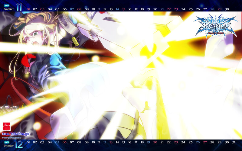 BlazBlue calendar artwork